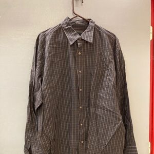 Dark Brown Hart Schaffer Marx Long Sleeve Button Down size XL